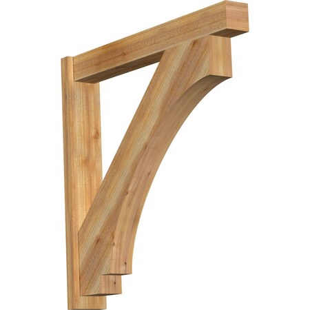 Ekena Millwork Imperial Block Rough Sawn Outlooker, Western Red Cedar, 6"W x 40"D x 40"H OUT06X40X40IMP05RWR